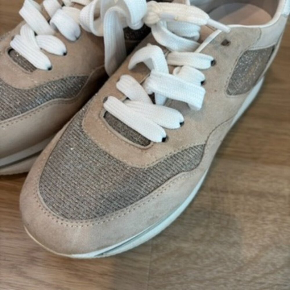 ** Hogan platform Gold Sneakers Size 37 - Picture 5 of 10